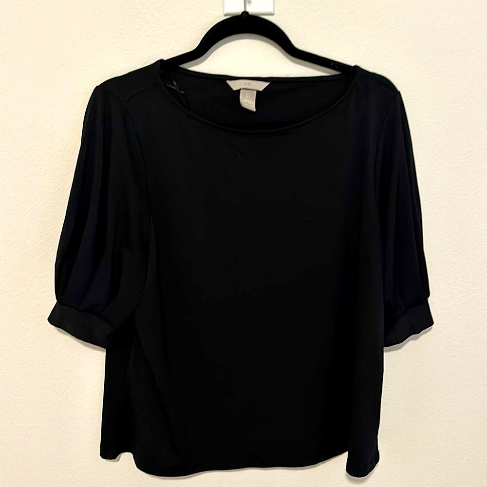 Business casual black blouse